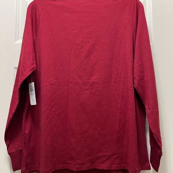 Bundle of 3 NWT Torrid vintage cotton jersey lace up long sleeve tees. Size 00. - Picture 6 of 14